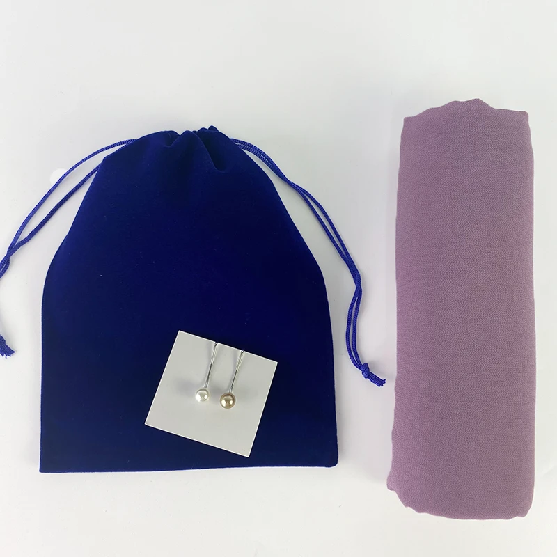 

Шифоновый хиджаб без пузырьков, упаковка в тканевый пакет, однотонный шарф, шаль, зажимы, булавка для головы, мусульманский головной платок, ...