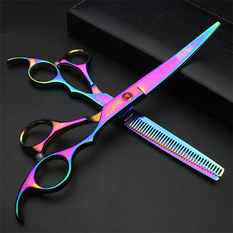 

Genuine professional pet groomer scissors Teddy bending shears 7 inch hair trimming scissors tool set
