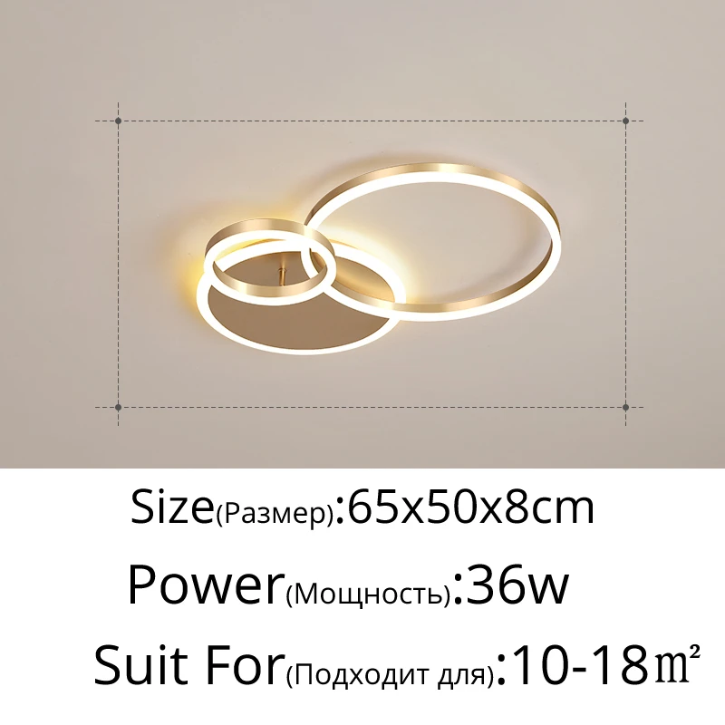 

LED люстра MAVELAI домашнее золото