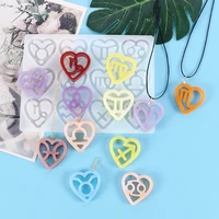 diy heart earring jewelry fillings pendant 12 constellations silicone mold handmade keychain necklace epoxy resin mould craft