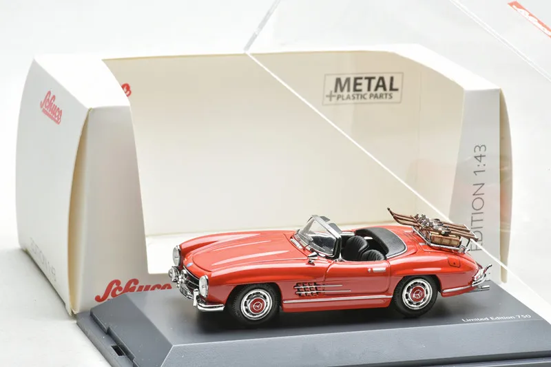 

1:43 Schuco Benzs 300SL Cabrio mit Ski собирать модели из сплава литой автомобиль игрушки