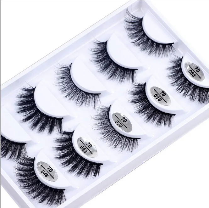 Оптовая Продажа Быстрая доставка 5 пар норковые ресницы натуральная красота