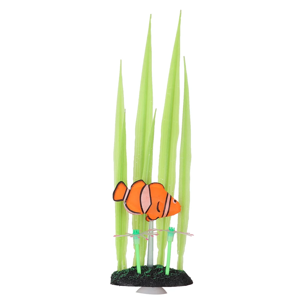 

Simulation Water Plants Night Light Artificial Grass Aquarium Decor for Fish Tank Ornament