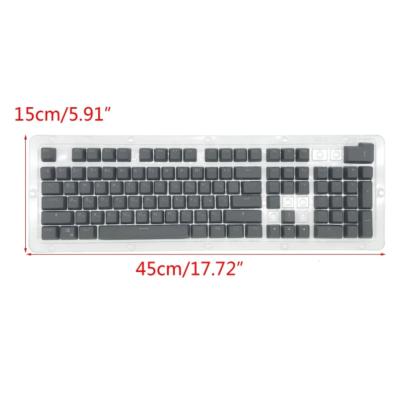 

104 Keys Russian Backlit PBT Keycap OEM Profile Double Shot Backlight Keycaps for Cherry MX Mechanical Keyboard