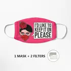 Маска для лица Valentina из RuPaul's Drag Race, многоразовая моющаяся маска для лица, защита для лица, для взрослых и детей
