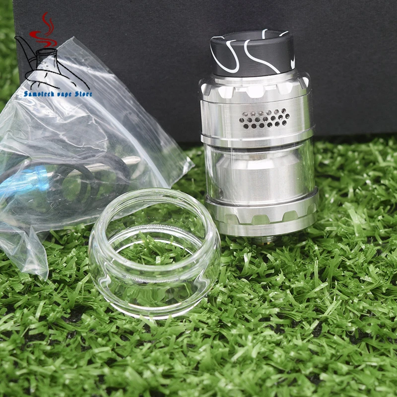Silver Kylin V2 RTA M RTA База 24 мм распылитель 3 мл/4,5 мл бак распылитель Топ соты воздуха большая сборка палуба испаритель бак - Цвет: Silver