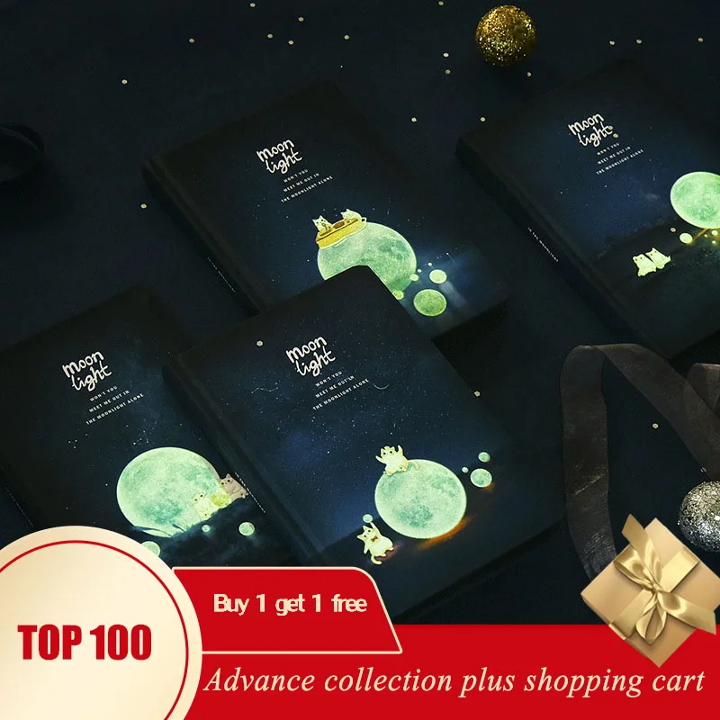 Записная книжка для путешественников со светящимися кавайными ежедневниками