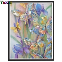 5d diy diamond painting butterfly flower diamond embroidery manual gift cross stitch full square round drill home decor
