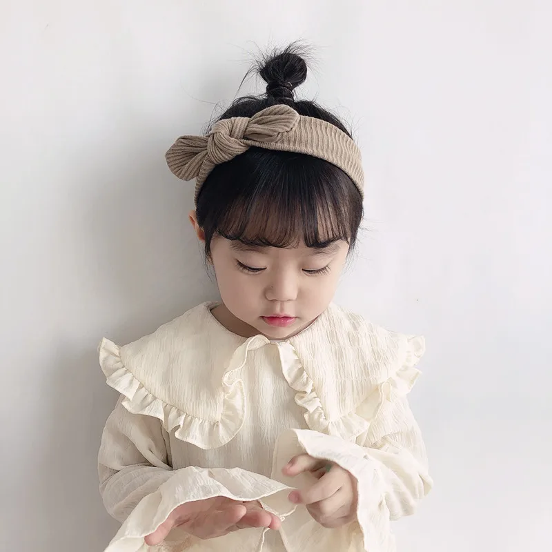 Резинки для волос с кроличьими ушками Эластичные аксессуары в полоску весна/лето