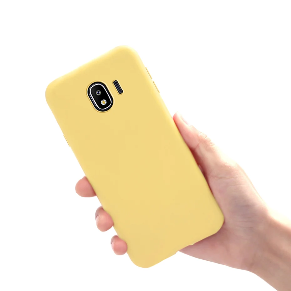 Yellow Для samsung J2 Чехол Мягкий силиконовый чехол для телефона s задняя крышка для Coque samsung Galaxy Grand Prime Pro J2 Pro J250F чехол - Цвет: Yellow