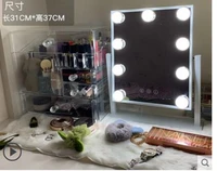 makeup mirror desktop led light large nordic ins household vanity mirror beauty with bulb net red desktop mirror