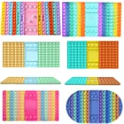 Большая большая игрушка-антистресс Поп Xxl квадратная шахматная доска пузырьковая Игрушка антистресс игрушка Поп Ит