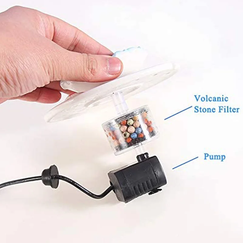 

1.2L Ceramic Cat Water Dispenser Mute Automatic Pet Circulating Water Dispenser USB Water Dispenser