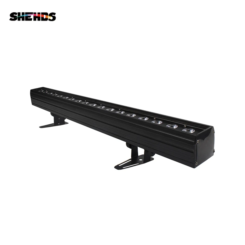 SHEHDS 18x18 Вт RGBW 6в1 внутренний светильник, светодиодный настенный светильник, светильник для мытья, DMX светодиодная полоса, DMX линейный светильник для мытья, сценический светильник для Dj сценического дизайна