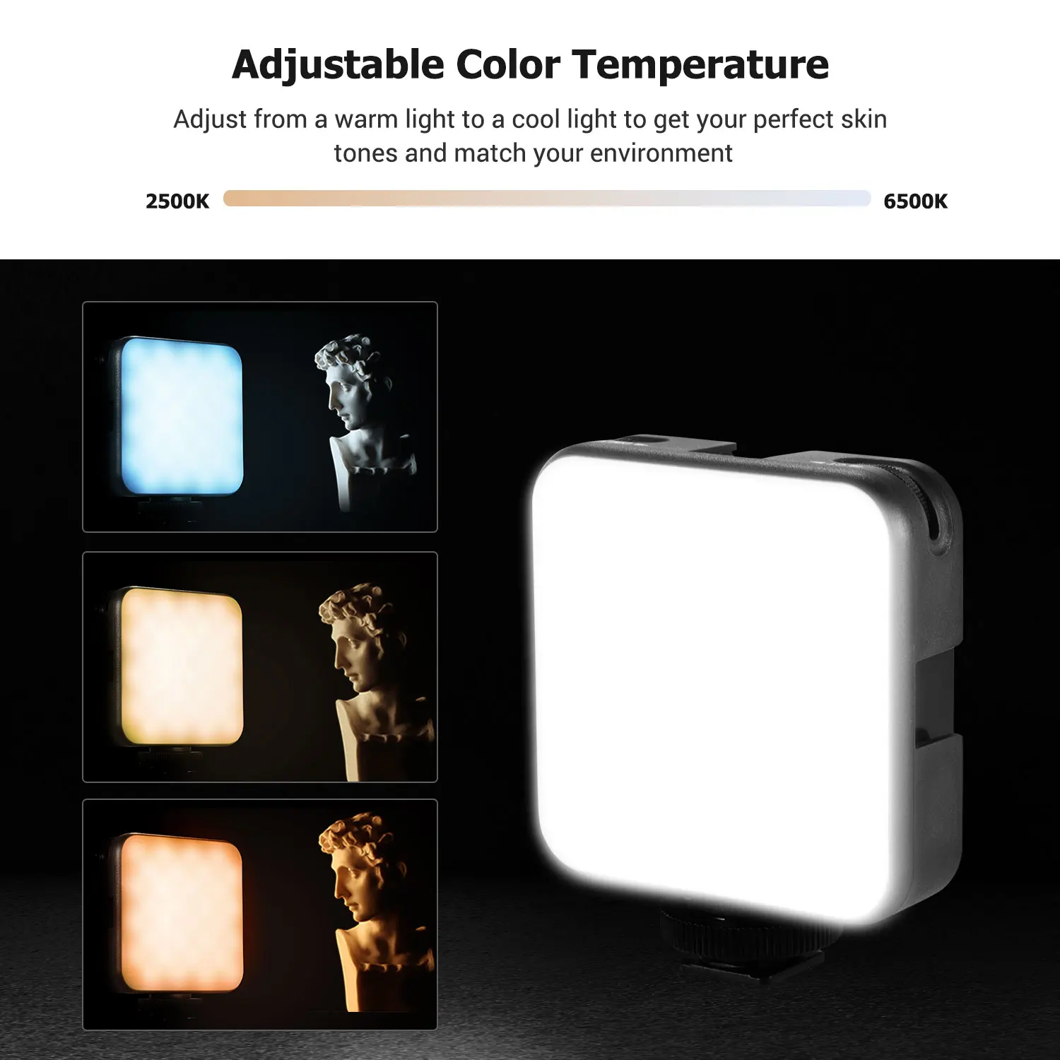 Комплект освесветильник Andoer W64 для видеоконференций 6 Вт светодиодсветильник ка