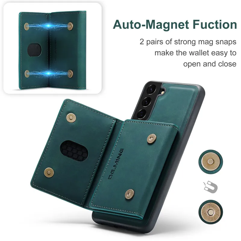magnetic leather wallet card phone case for samsung galaxy s21 plus s20 fe note 20 ultra a02s a03s a12 a22 a32 a42 a52 a72 cover free global shipping