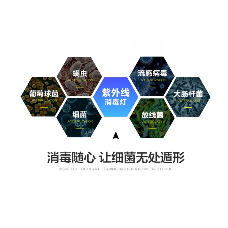 

38W Remote Control Ultraviolet Lamp Disinfection Household Ozone Sterilization Mite Removal Indoor Mobile UV 10-20 Square Meters