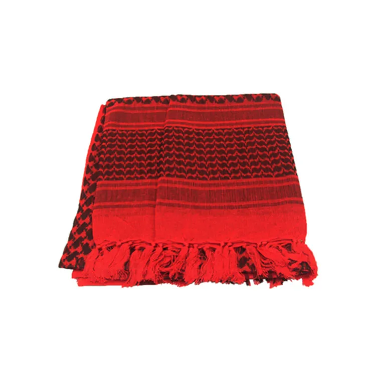 Открытый тактический военный пустынный арабский шарф с кисточками Shemagh Scarve шейный платок на шею головной убор походный страйкбол стрельба аксессуары