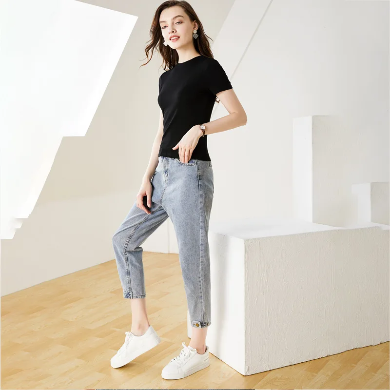 

Fashion loose casual breathable women's soft T-shirt