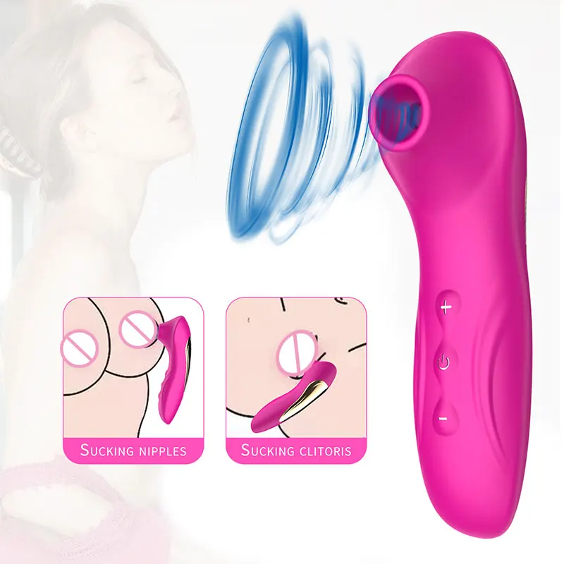 Вибратор для сосания клитора вибрирующий язык соска на присосках вагинального