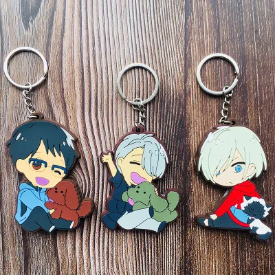 Модный аниме брелок YURI on ICE с фигурками мультяшный подарок на день рождения