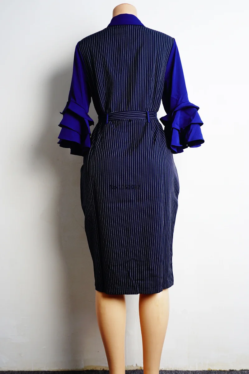 2020 летнее элегантное Африканское женское платье с круглым вырезом размера плюс