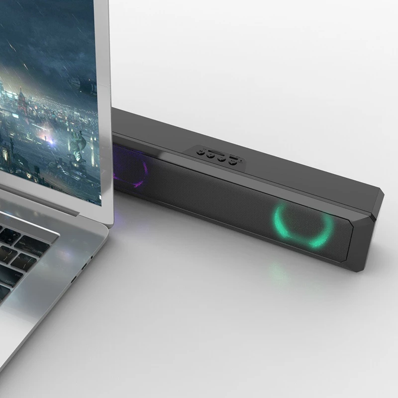 A4 Bluetooth Динамик 360 градусов стерео объемный Портативный ТВ мультимедиа красочный
