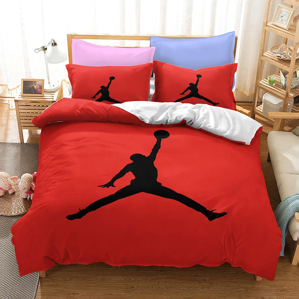 Basketball Style Bedding Set For Bedroom Soft Bedspreads Home Dector Comefortable Duvet Cover Quality Quilt And Pillowcase | Дом и сад