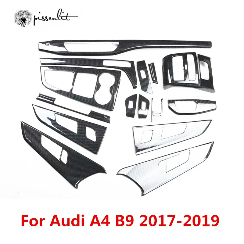 Узор из углеродного волокна для Audi A4 B9 A5 17-2019 аксессуары интерьера коробка
