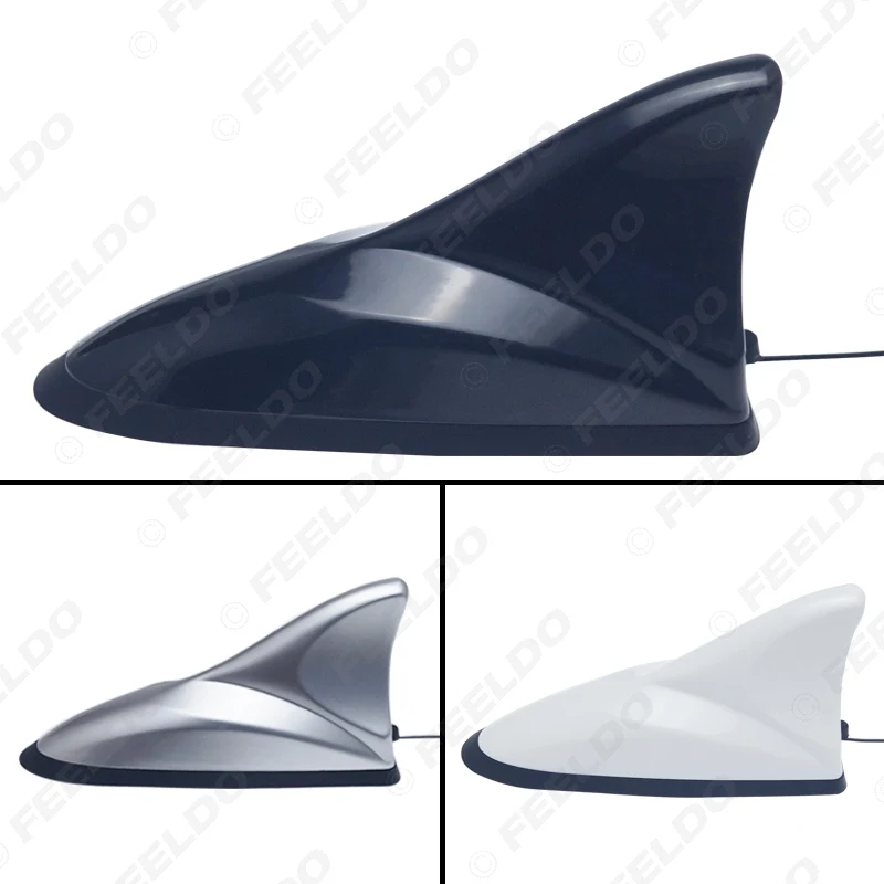 FEELDO белый/черный/серебристый Автомобильная цифровая Акула ТВ антенна усилитель