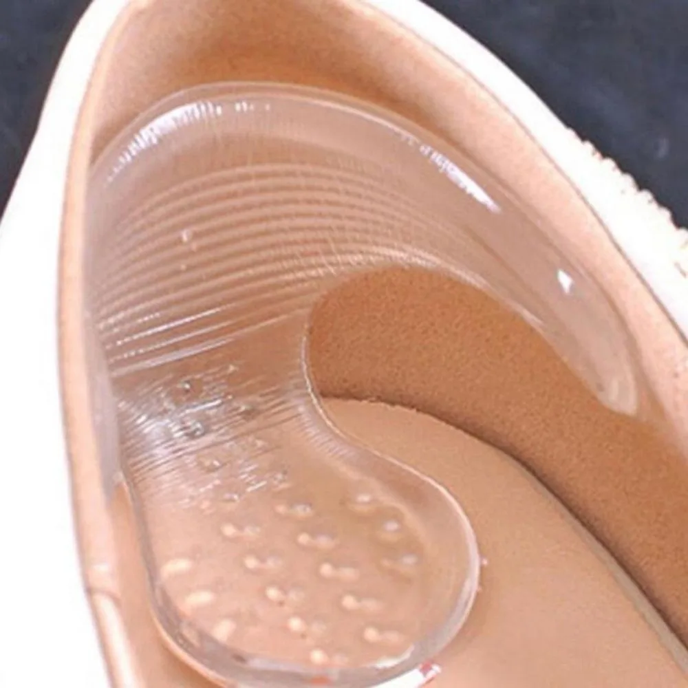 

2 Rearfoot Silica Gel Stickers Transparent Slip-resistant Foot Shoes Stickers,High Heel Shoe Pads Insoles X-13024