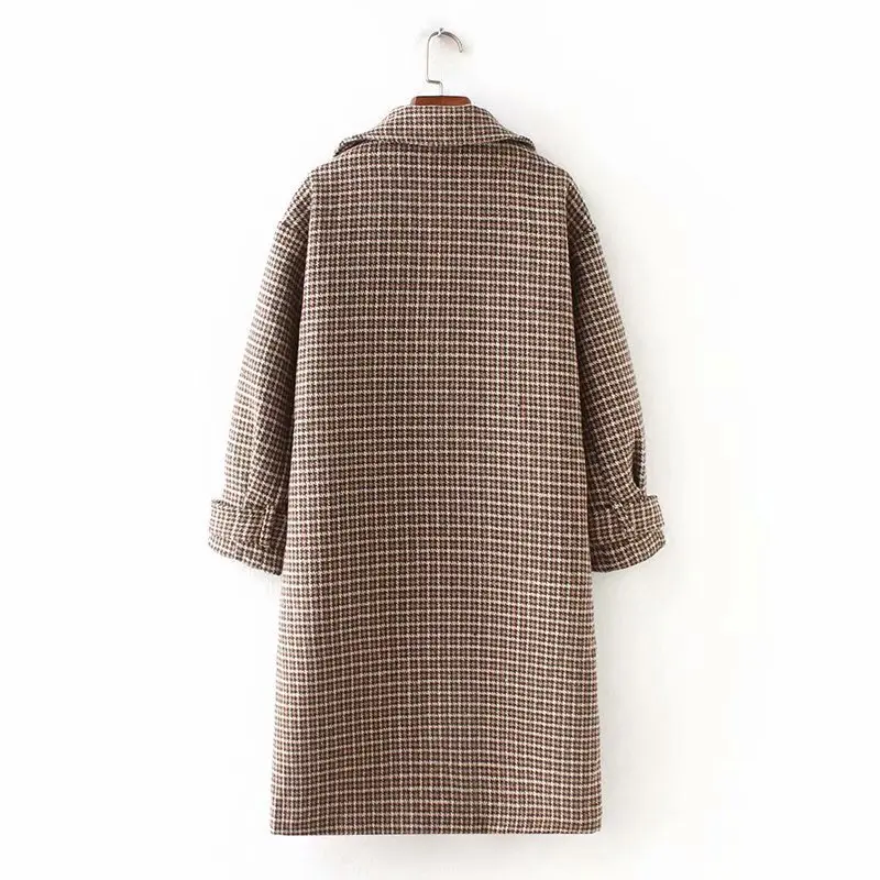 2019 европейский и американский стиль женские новые оптовые Клетчатые Шерстяные