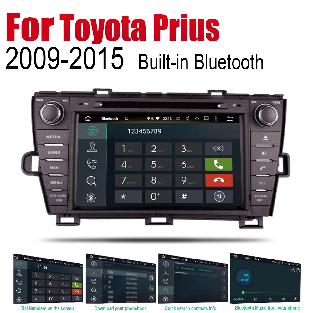 Автомобильный DVD плеер GPS навигация для Toyota Prius 2009 2010 2011 2012 2013 2014 2015 Автомобильная