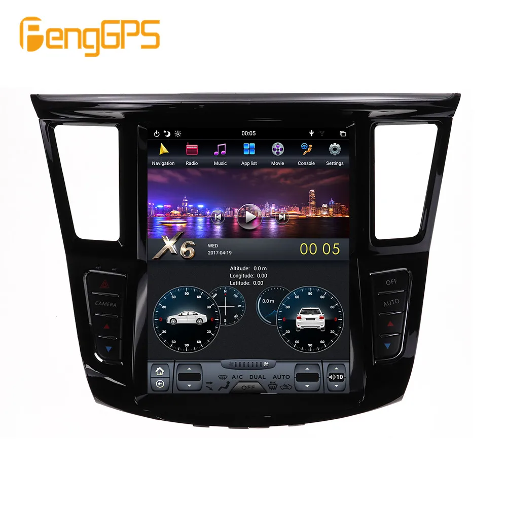 12," Tesla Android 8,1 Автомобильный мультимедийный радио без dvd-плеера для Infiniti QX60 JX35 2012- gps навигация