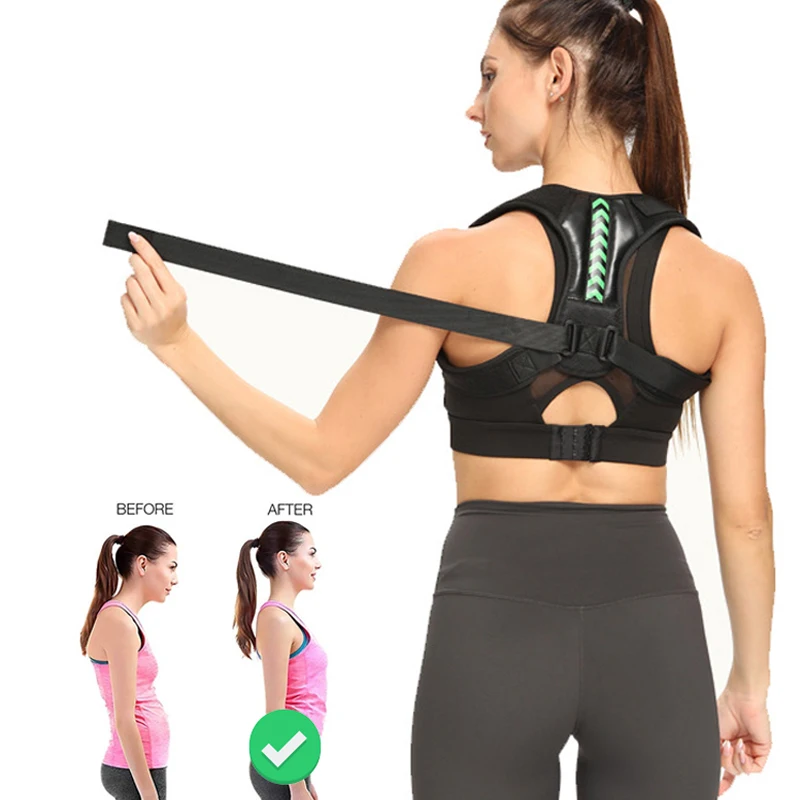 

Регулируемый Медицинский Корректор осанки для позвоночника, спины, плеч, поясницы, для мужчин и женщин, коррекция осанки, бандаж для спины и ...