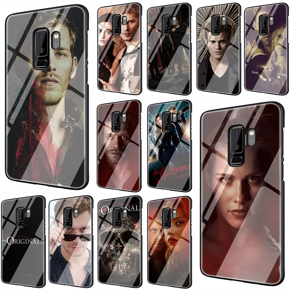 Оригинальный чехол для телефона из закаленного стекла вампира Samsung S7 edge S8 Note 8 9 10