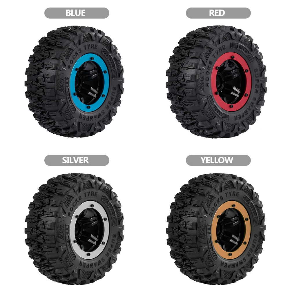 Для 1/10 Traxxas HSP Redcat RC4WD Tamiya Axial SCX10 D90 HPI RC Гусеничный 4 шт. 2 дюйма колеса автомобиля
