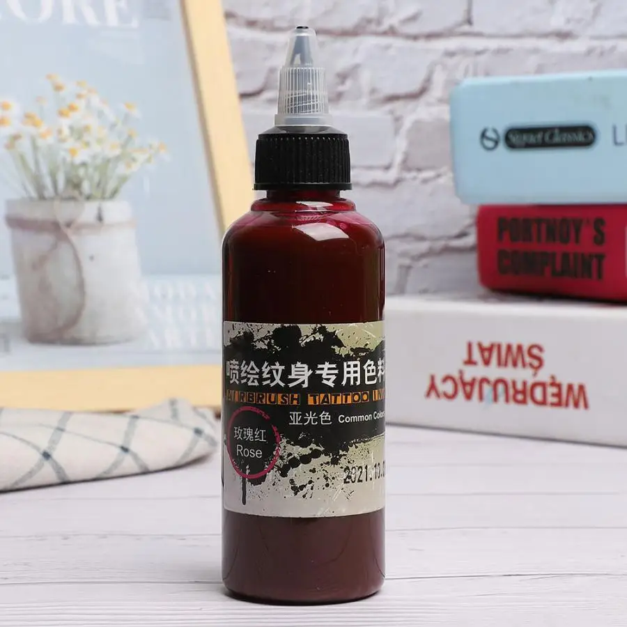 Временная одноразовая матовая тату-краска 100 мл цветной краситель для рисования