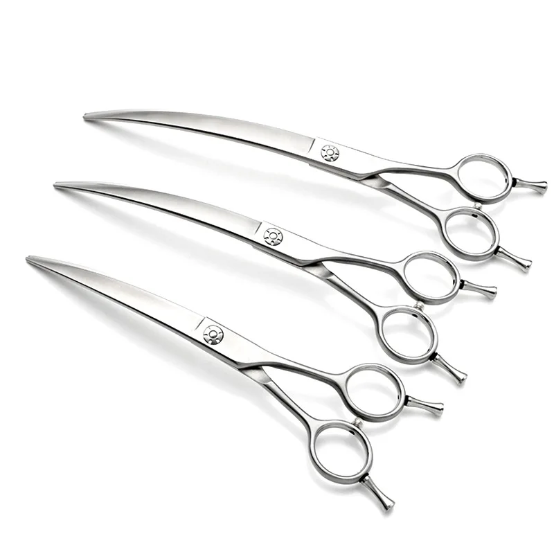 

Professional pet scissors curling and shearing dog hair trimming and thinning curling scissors Teddy hair trimming and beauty