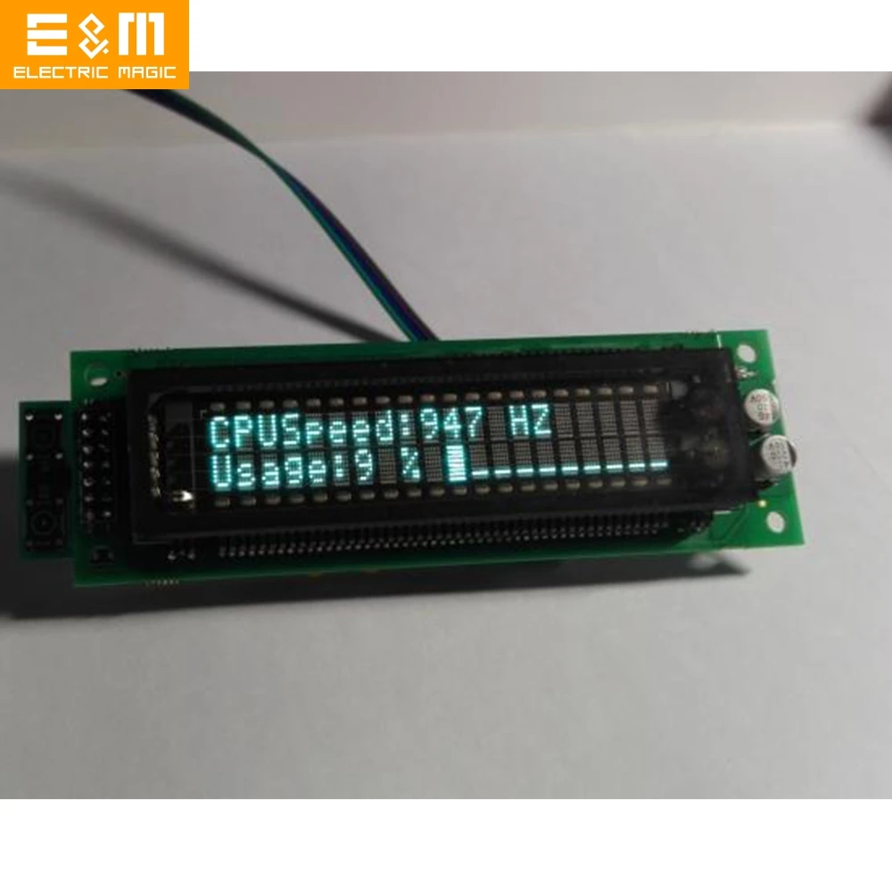 USB VFD мод для компьютера HTPC PC Процессор мониторинг состояния памяти IP адрес WINAMP
