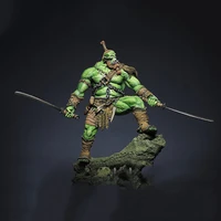 118 ancient warrior stand with base resin figure model kits miniature gk unassembly unpainted