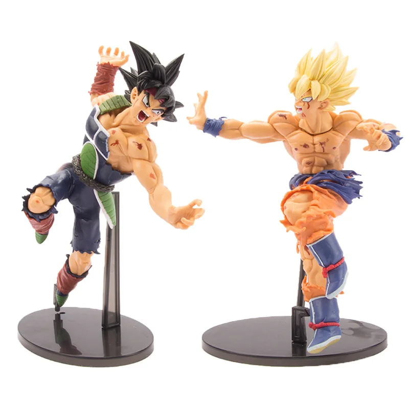 

Dragon Ball Action Figure Goku Burdock Father and Son Budokai Toy Anime Figurine Battle Scene Model Doll Collectible Kids Gifts