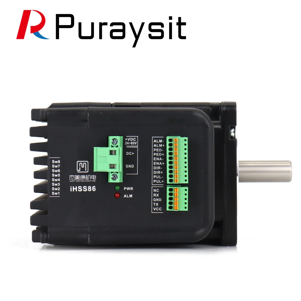 4.5N.M 7.5Nm Closed Loop Stepper Motor With Driver 6A 24-80V 2000rpm Integrated Step Servo Motors iHSS86-80-70 iHSS86-60-45 |