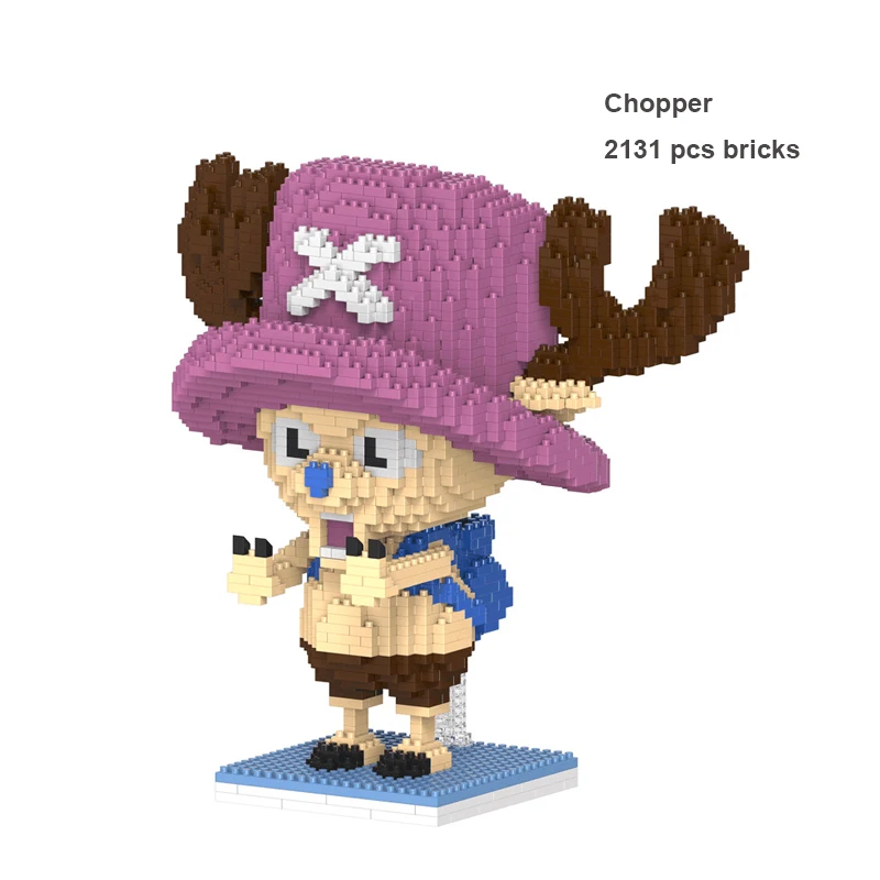 

Измельчитель строительных блоков DIY аниме Одна деталь Луффи мини кирпич сборка модель Mirco блоки игрушки для детей 2131 шт. блоки
