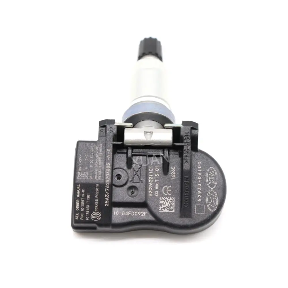 XUAN 1 шт. датчик давления в шинах TPMS сенсор 52933-F2000 для hyundai Elantra i30 Ioniq Kona Kia Niro Optima Sportage