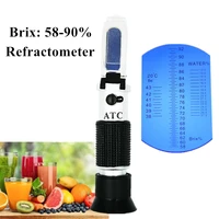 10pcslot refractometer honey tester 58 90 brix hand held brix be water for bee honey refractometer sugar meter 40off