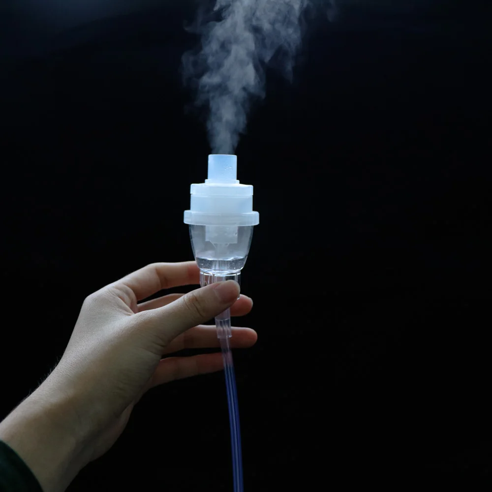 3pcs Nebulizer Atomized Cup Mouth Pipe Nose Pipe Air Compressor Tank Asthma Inhaler Allergy Inhaler Aerosol Medication Atomizer images - 6