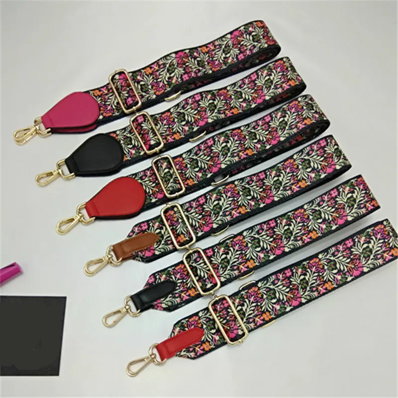 

Fashion Luxury National Wind Women Bag Strap For Crossbody Adjustable Bag Accessories Hanger Handbag Straps For Bags Belt Obag