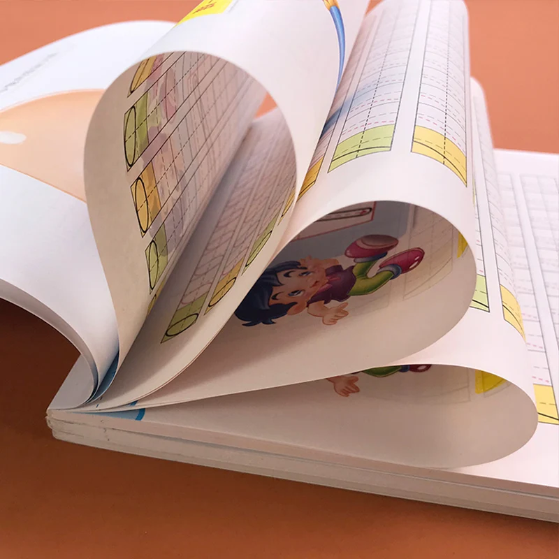 3 книги/комплект детская 3d-тетрадь для каллиграфии обучения искусству 0-100 детские