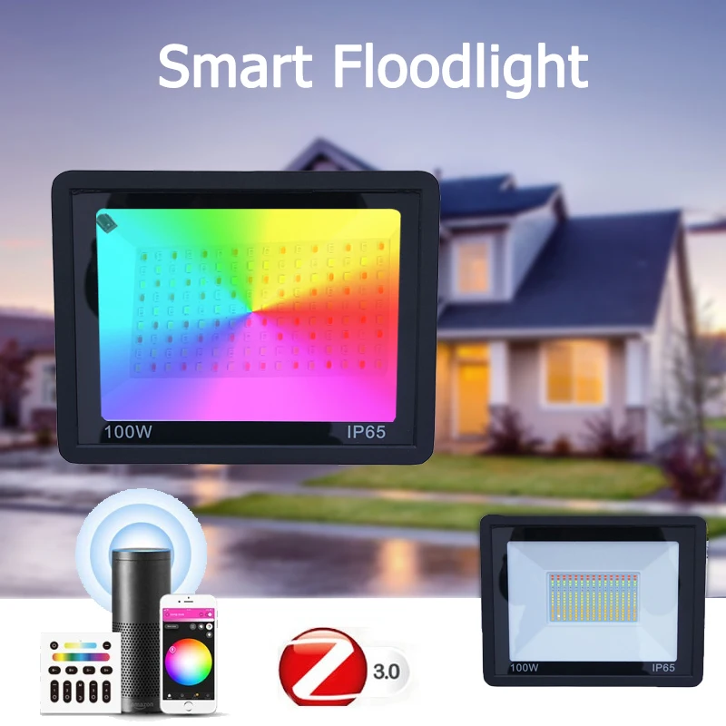 

Led Flood Light AC 220V 50/60HZ Outdoor Floodlight Spotlight Smart Home Lighting Garden Smart Street Light Waterproof Floodlight